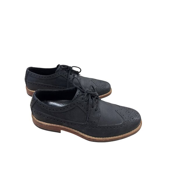 Cole Haan Mens Black Leather Suede Oxford Dress Shoes 8M SKU 7341 main image 4